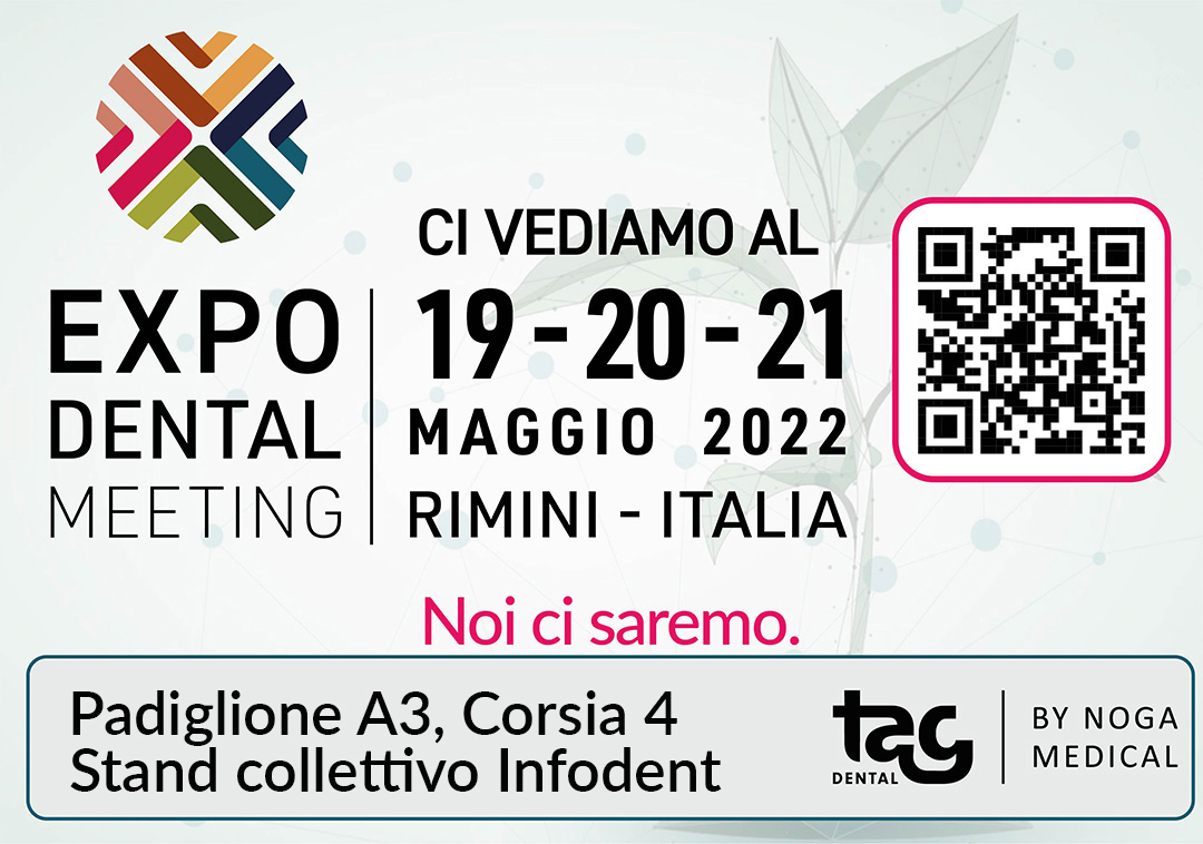 EXPO Dental 2022 - Fiera di Rimini, Padiglione A3, Corsia 4, Stand collettivo Infodent
