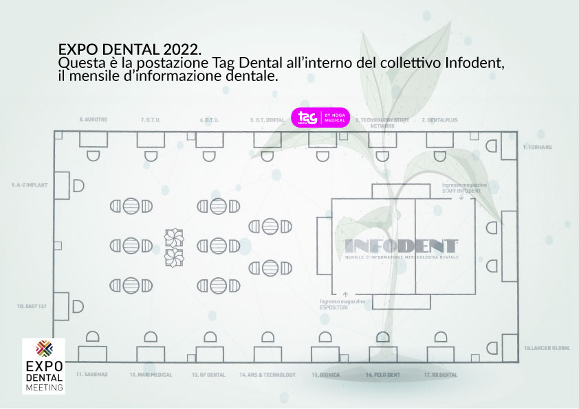 La nostra posizione all'interno del collettivo Info Dent n*4 Fiera di Rimini, Padiglione A1, Stand 55
